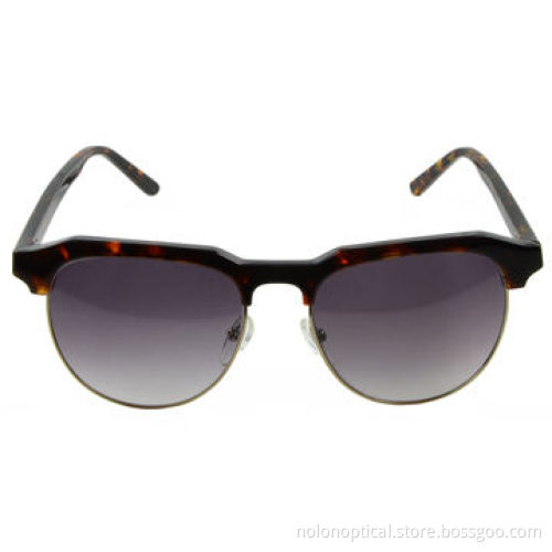 Tortoise acetate and metal frame sunglasses